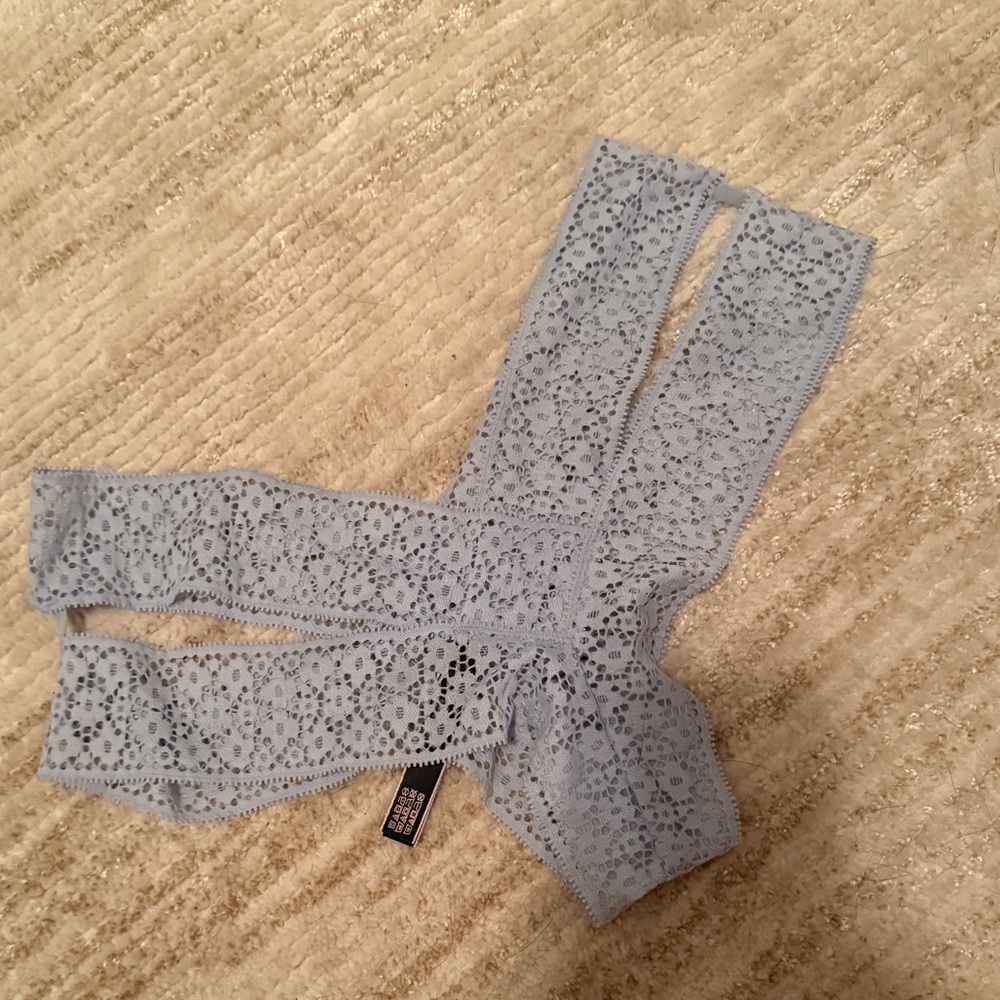New without tags Victoria’s Secret Very Sexy Double Band Light Blue Cheeky Panty